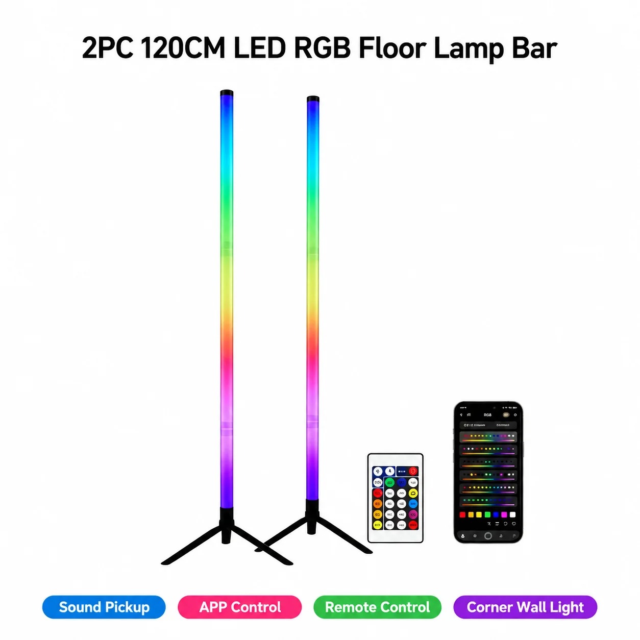 2 шт. 120-см RGB-светильники д – обзор и цена Photography Lighting Game